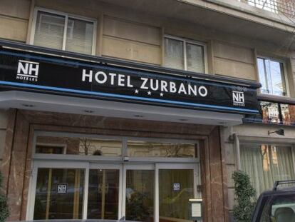 Fachada de uno de los hoteles que la cadena NH tiene en Madrid.