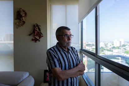 Martín Mestre em sua casa em Barranquilla. 