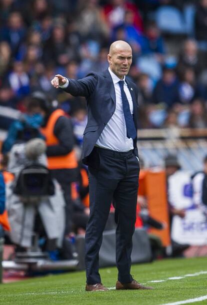 Zinedine Zidane, entrenador del Real Madrid.