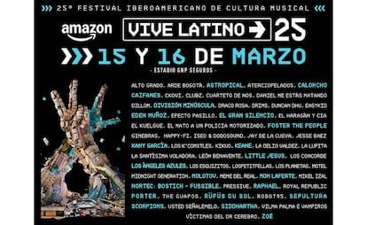 Cartel oficial del Vive Latino 2025