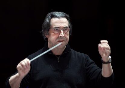 El director de orquesta italiano Riccardo Muti. 