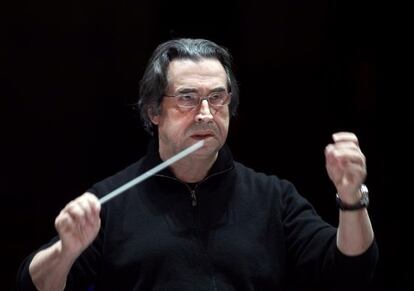 El director de orquesta italiano Riccardo Muti.