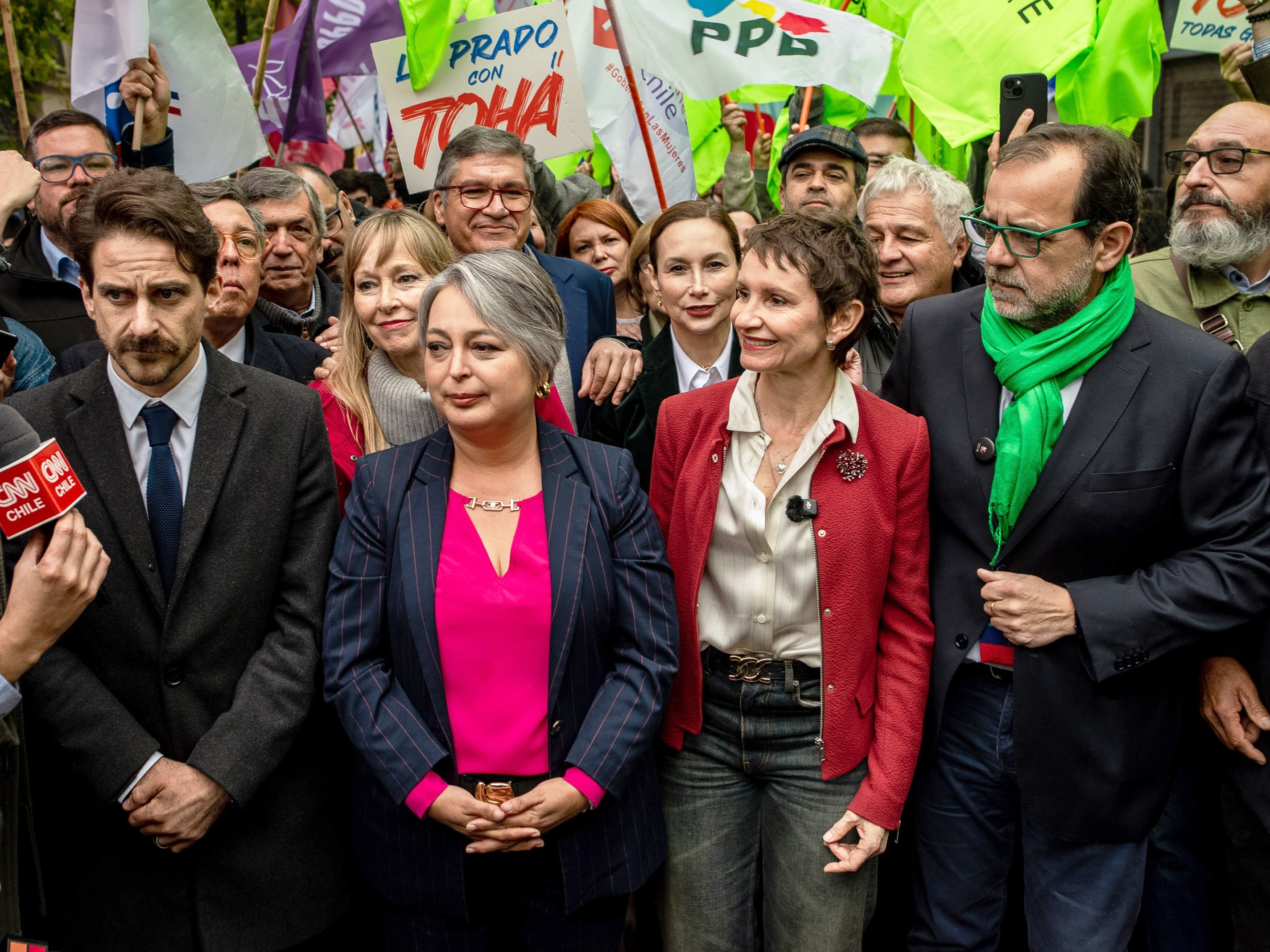 Los candidatos presidenciales de la izquierda.