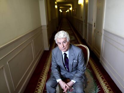 El escritor Ken Follett, en un hotel de Madrid en 2012.