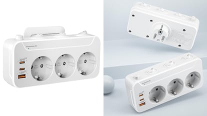 regleta de enchufes para pared​