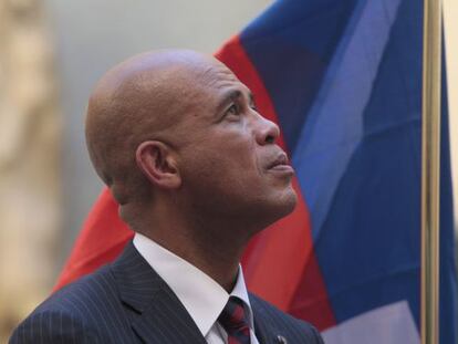 El presidente de Hait&iacute;, Michel Martelly, en Madrid en 2011.