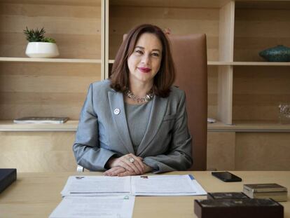 La candidata a la secretaría general de la OEA, María Fernanda Espinosa.