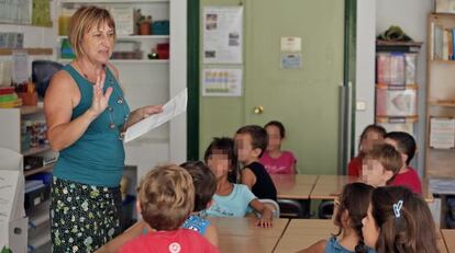 Una clase de primaria en un colegio de la Comunidad Valenciana. 