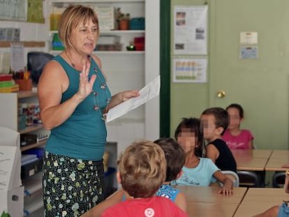 Una clase de primaria en un colegio de la Comunidad Valenciana. 