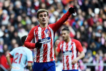 Antoine Griezmann durante el encuentro ante el Celta.