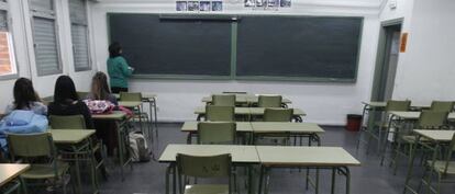 Clase de un instituto de Boadilla del Monte.