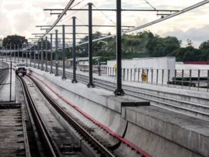 Trazado del metro de Ciudad de Panamá en el momento de su construcción.