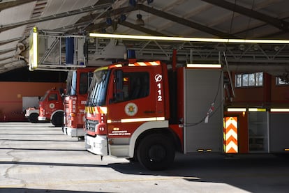 Camiones de bomberos de Talavera, en una imagen de archivo.