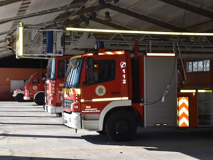 Camiones de bomberos de Talavera, en una imagen de archivo.