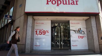 Una oficina de Banco Popular.