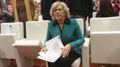 La alcaldesa de Madrid, Manuela Carmena.