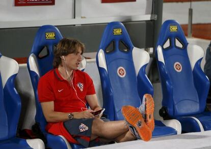 Modric, el martes en el banquillo de Croacia.