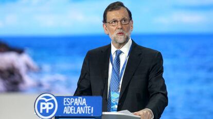 Mariano Rajoy en el congreso nacional del PP.