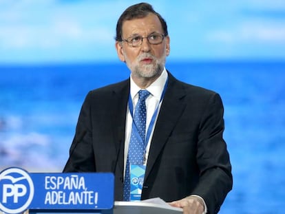 Mariano Rajoy en el congreso nacional del PP.