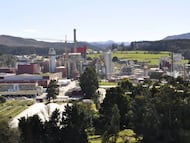Biofábrica de Ence en Navia (Asturias).