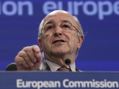 El comisario europeo de Competencia, Joaquín Almunia.