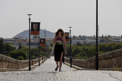 El Puente Romano de Mérida, que alcanzó los 42 grados, el lunes 7 de agosto.