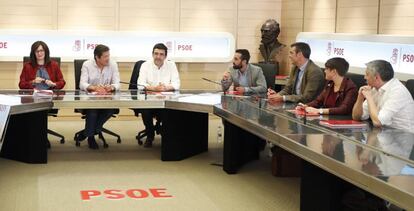 Una reunión de la gestora del PSOE.