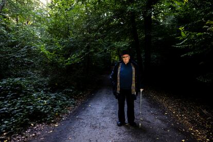 Paul Preston, en el parque Highgate Woods en Londres.