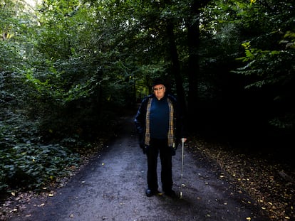 Paul Preston, en el parque Highgate Woods en Londres.