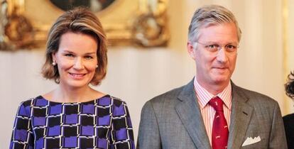 Los reyes de Bélgica, Felipe y Matilde.
