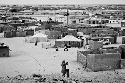 Una vista general del campamento de Boujador el pasado 27 de Febrero.