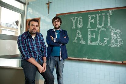 Los autores bilbaínos Javier Ikaz y Jorge Díaz.