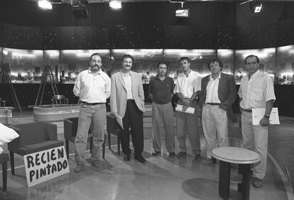 En 1992 arranca 'Quién sabe donde', un éxito de audiencia inmediato, que se mantendría seis años en antena. En la imagen, la presentación de la temporada 1994.