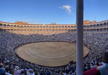 La plaza de Las Ventas en tarde de corrida.