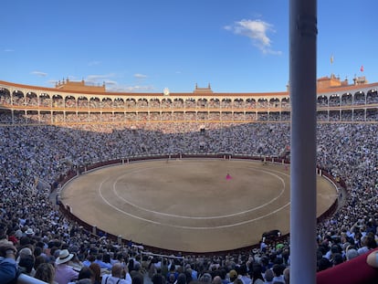 La plaza de Las Ventas en tarde de corrida.