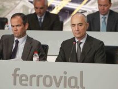 &Iacute;&ntilde;igo Meir&aacute;s y Rafael del Pino, consejero delegado y presidente de Ferrovial, respectivamente.