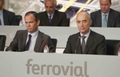 &Iacute;&ntilde;igo Meir&aacute;s y Rafael del Pino, consejero delegado y presidente de Ferrovial, respectivamente.