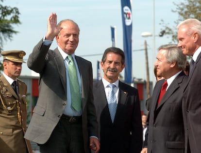 El rey emérito y Miguel Ángel Revilla, en una imagen de archivo.