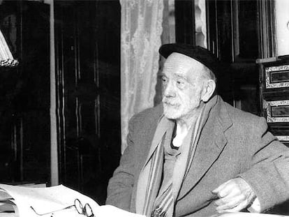El escritor y académico donostiarra Pío Baroja (1872-1956).