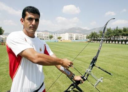 Felipe López, en las pistas de entrenamiento.