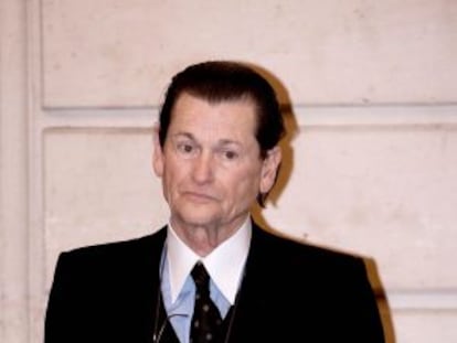 Jean Louis Scherrer, modisto franc&eacute;s, durante la recepci&oacute;n de la Legi&oacute;n de Honor en 2009.