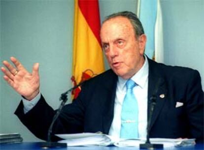 El presidente de la Xunta de Galicia, Manuel Fraga Iribarne