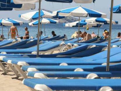 Una de las playas de Benidorm.