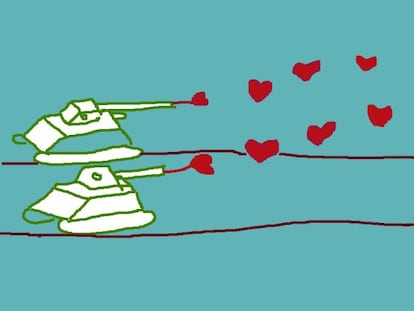 'No war'