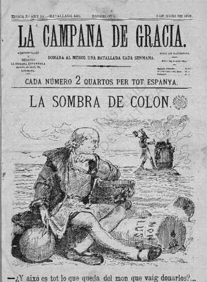Ejemplar de <i>La Campana de Gracia</i> de 1878.