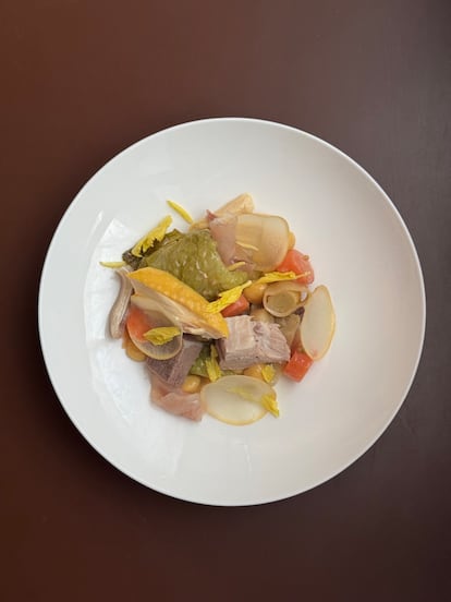 L'amanida d'escudella del restaurant Franca.