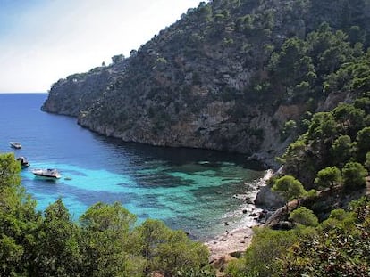 Cala Blanca, en el municipio de Andratx (Mallorca).