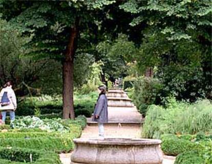 El Jardín Botánico alberga una treintena de fuentes y fontines, más dos pozos.