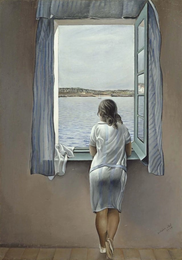 'Figura en una finestra (Figura en una ventana)' (1925), de Salvador Dalí.