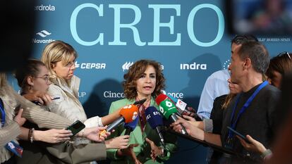 DVD 1214 (21/05/2024) Madrid. Encuentro CREO de Cinco Días. María Jesús Montero. Foto de Pablo Monge